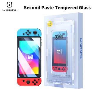 SmartDevil Kính cường lực SMARTDEVIL bảo vệ toàn màn hình tay cầm chơi game chống vân tay cho Nintendo Switch OLED