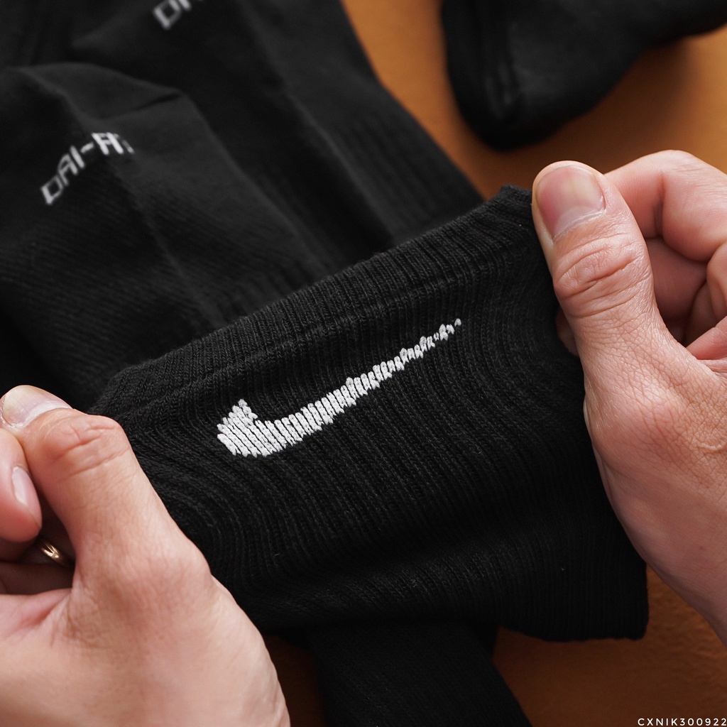 [ CAO CẤP ] Full Set 3 đôi vớ/tất thể thao cổ cao dệt kim dày dặn, thông thoáng N008