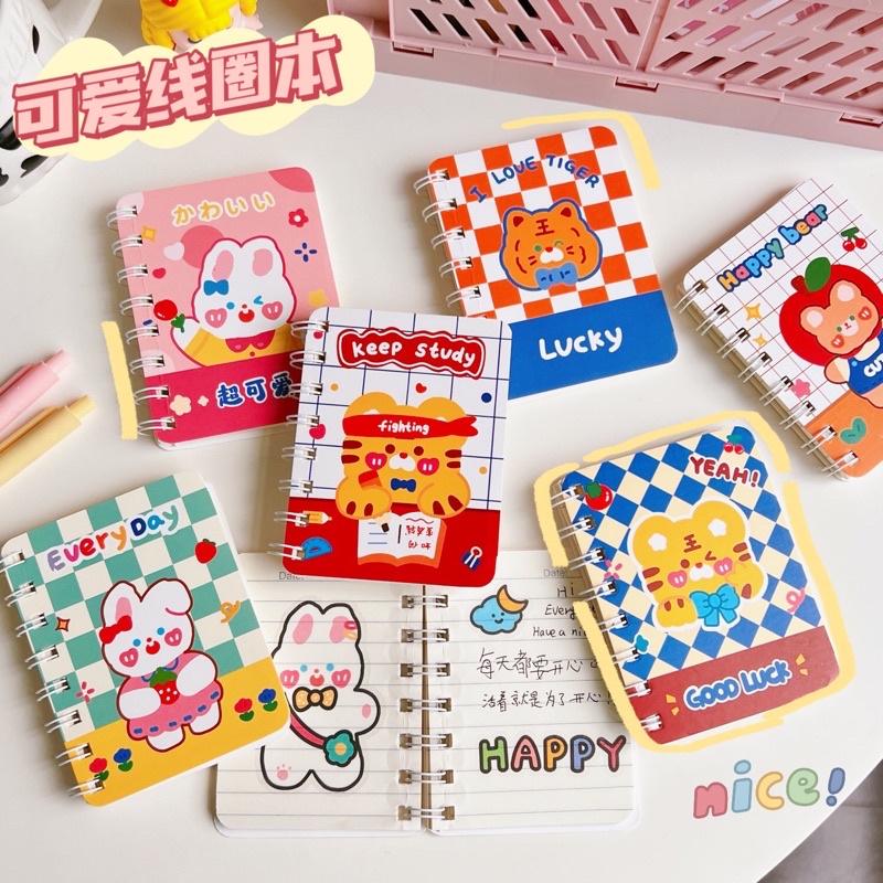 SỔ LÒ XO CẦM TAY HÌNH CUTE