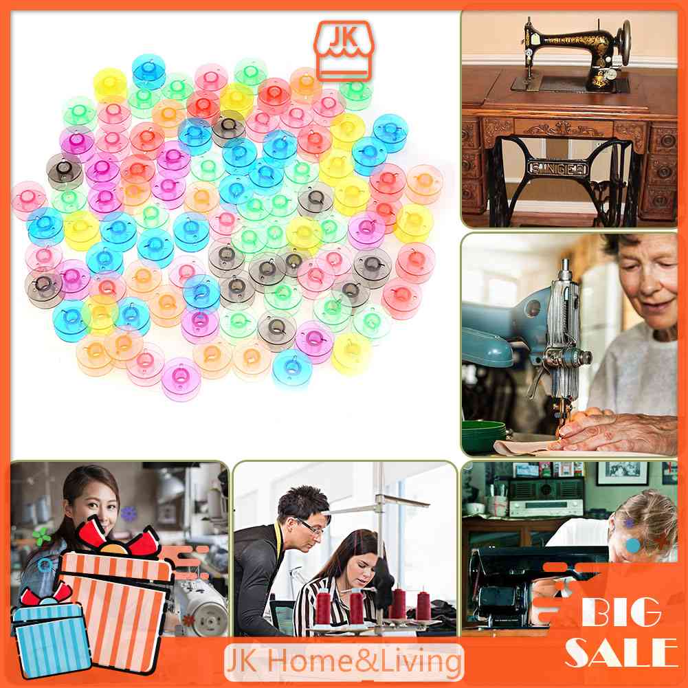 Set 100 Suốt Chỉ Nhiều Màu Cho Máy May