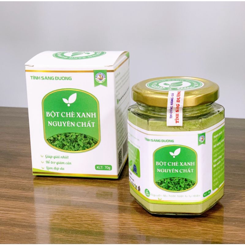 Bột Chè Xanh Sấy Lạnh nguyên chất - Thức uống phù hợp cho Văn phòng, gia đình thành thị, không có thời gian nấu chè