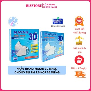 Khẩu trang Mayan 3D lọc bụi mịn PM2.5 màn lọc chuẩn N95 Hoa Kỳ