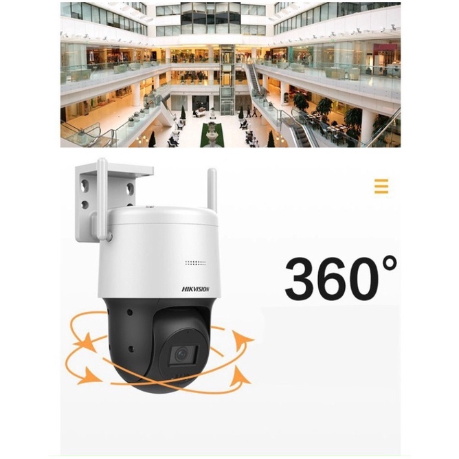 Camera IP 4MP Hikvision DS-2DE2C400IW-DE/W thay mẫu DS-2DE2C400SCG-E Đàm Thoại 2 Chiều, Có Màu 24/24
