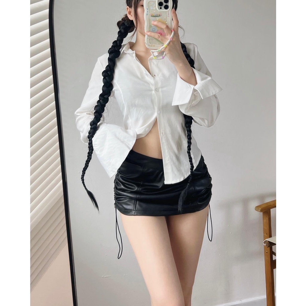 Áo sơmi TRẮNG basic tay dài