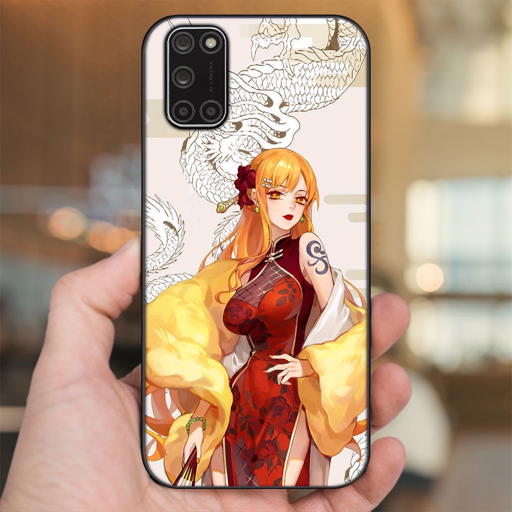 Ốp lưng Oppo A52, A92 viền đen in hình Nami One Piece Đảo Hải Tặc