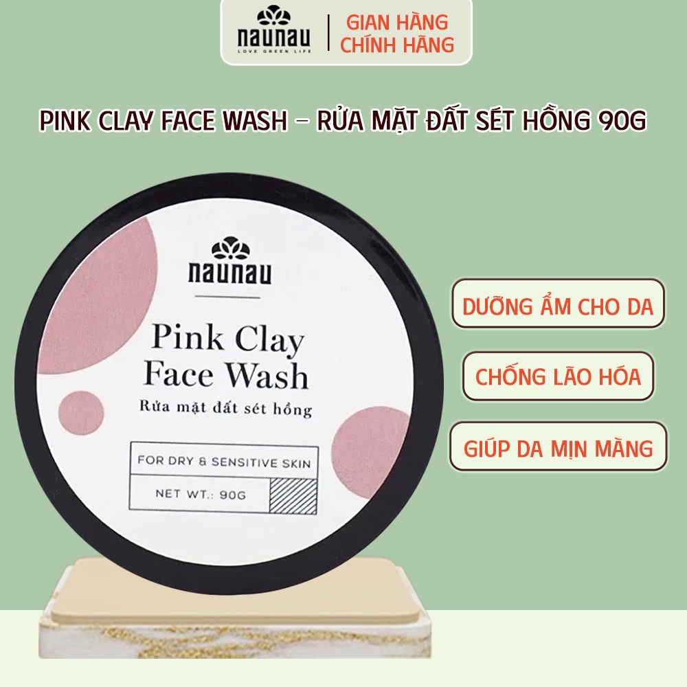 PINK CLAY FACE WASH - RỬA MẶT ĐẤT SÉT HỒNG