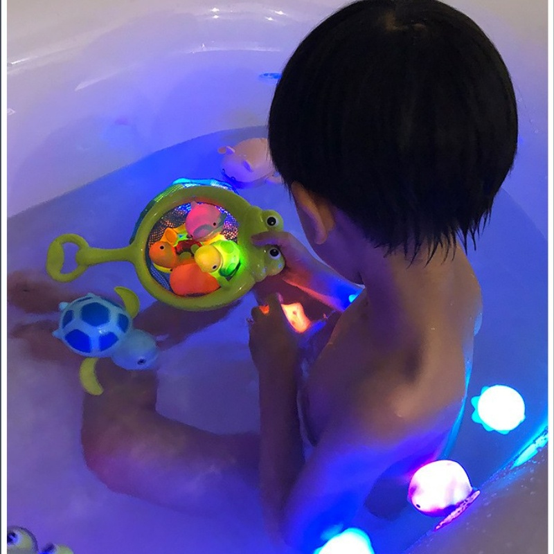 Lưới Câu Cá Nổi Phát Sáng Cảm Ứng Độc Đáo Cho Bé Chơi Khi Tắm