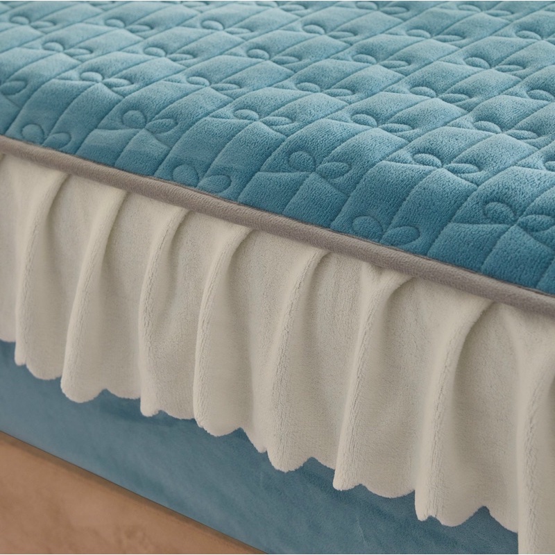 Ga gối nỉ bánh bèo công chúa cực xinh ấm áp,ga gối trải giường mềm mịn cực ấm SHOP CHIẾU CAO SU
