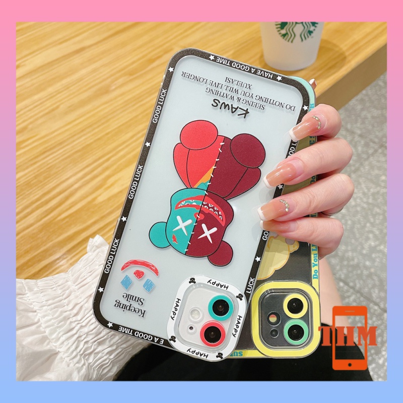 Ốp lưng Điện Thoại Hình Gấu kaws Cho iPhone 6/6plus/6s/6splus/7/7plus/8/8plus/X/XS/XR/XSMAX/11/12/13/pro/max/plus/promax/-261