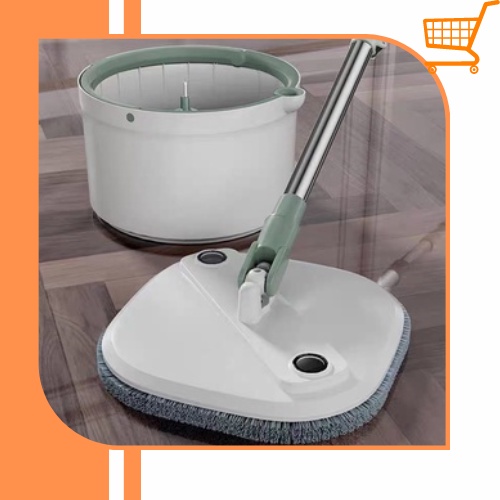 Chổi lau nhà thông minh Cát Á xoay 360 độ tách nước siêu sạch - TẶNG KÈM 1 BÔNG LAU
