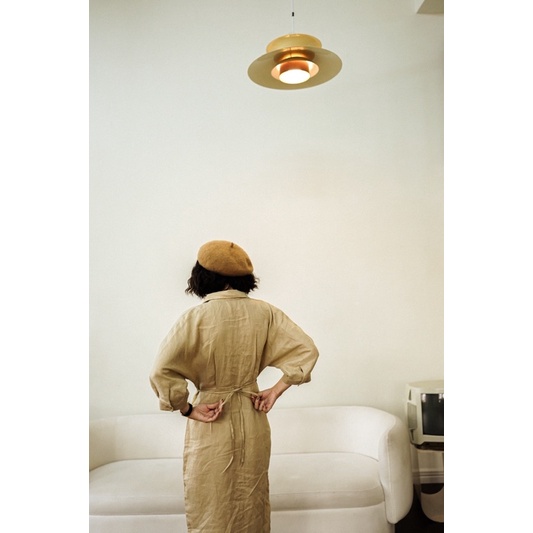 Đầm sơ mi linen dáng dài - Ann Dress - PHUTA