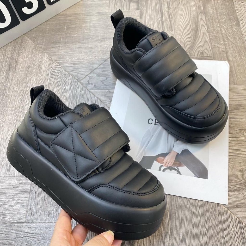 Giày Bánh Mì Đế Dày Tăng Chiều Cao Phong Cách Thu Đông Mới