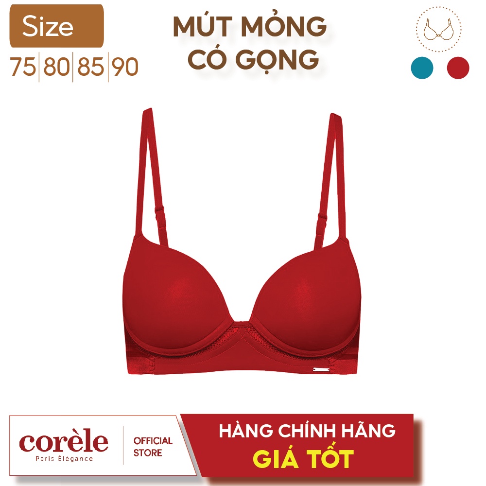 Áo ngực mút mỏng không gọng Corèle V Pháp - 30104A