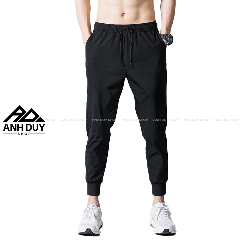 Quần Jogger Nam Nữ Trơn Basic Thun Poly Phong Cách Thể Dục Thể Thao Năng Động Cá Tính Unisex ANH DUY SHOP JGV19