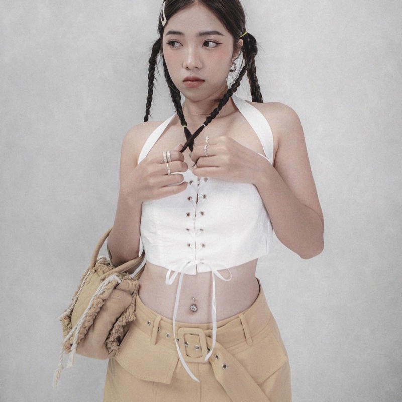 Áo quây thắt nơ INTO.EIGHT thiết kế