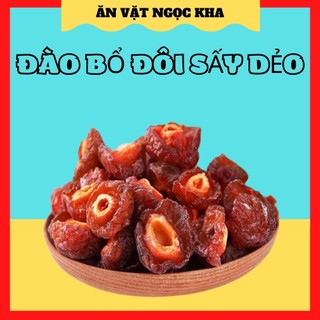 500g Đào bổ đôi chua ngọt sấy dẻo, ăn vặt an giang, ăn vặt long xuyên, ăn vặt ngọc kha