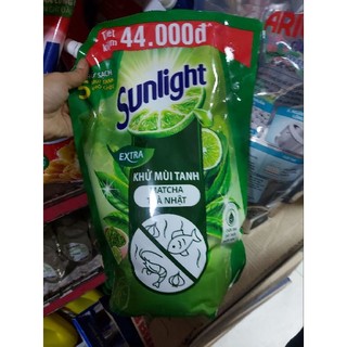 Nước rửa chén Sunlight trà xanh dạng túi 3,4kg