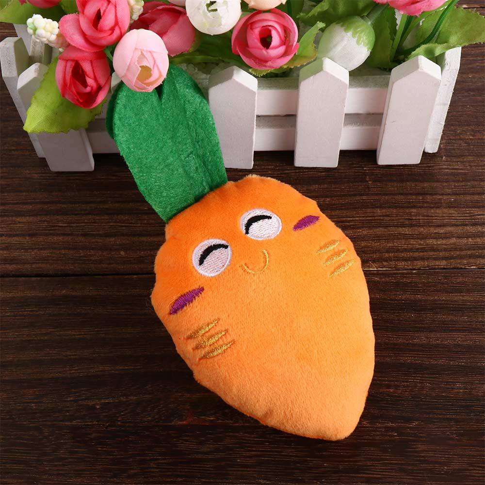 AUGUSTINA Củ Cà Rốt Nhồi Bông Dễ Thương Cho Thú Cưng