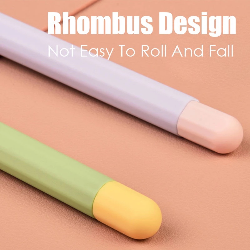 Vỏ Bảo Vệ Bằng Silicon Mềm Chống Thất Lạc Cho Bút Cảm Ứng Apple Pencil 1 / 2