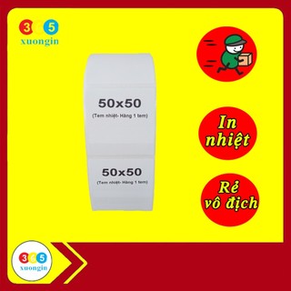 Tem 50x50mm in ghtk, decal nhiệt ghtk - tem trà sữa