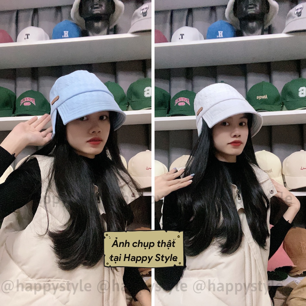 Mũ BUCKET vành cụp ❤️ Nón tai bèo xẻ thêu tem Kaxbdhat chất nhung xốp Quảng Châu form unisex nam nữ N99 - Happy Style