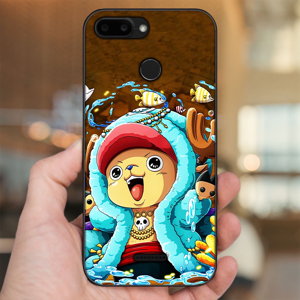 Ốp lưng Xiaomi Redmi 6 viền đen in hình Chopper One Piece Đảo Hải Tặc