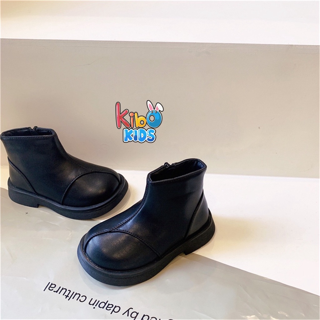 Bốt Cho Bé Gái - Giày Bốt Bé Gái da PU siêu mềm cao cổ xinh xắn BOT519