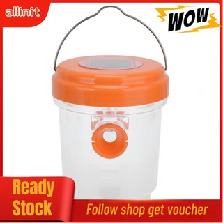 Allinit Bee Trap Washable Energy Saving Wasp Catcher Reusable Solar Charging Non Toxic Environmentally Friendly for Garden Outdoor