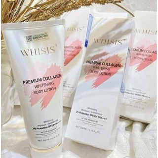 Kem dưỡng thể trắng da whisis chống nắng - premium collagen whitening body lotion 200ml