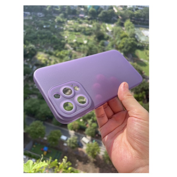 Ốp lưng dẻo Gor nhám màu cho iPhone 14 Pro Max bảo vệ cụm camera