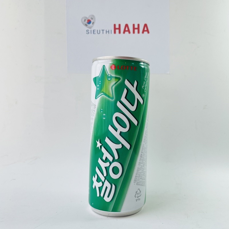 Nước soda Hàn Quốc Lotte Chilsung Cider 250ML - [롯데] 칠성사이다 250ML