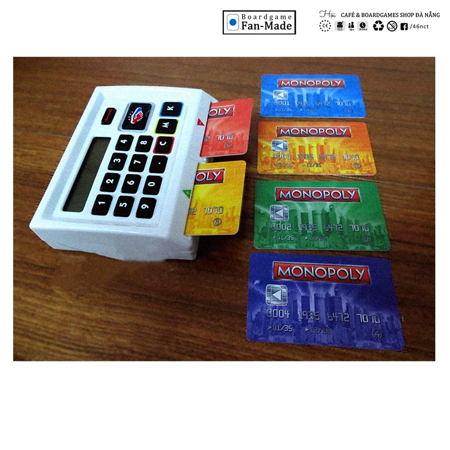 Cờ Tỷ Phú Monopoly Here & Now - The World Edition Có Máy ATM Tính Tiền