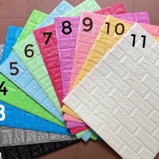 Xốp dán tường 3d giả gạch - khổ lớn 70x77 mẫu mới 2022