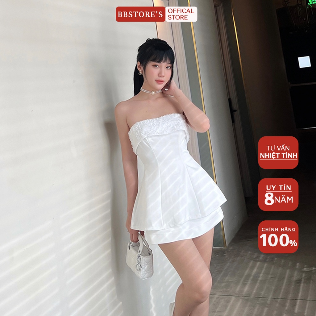 BBSTORE'S Áo Peplum Viền Bèo Thời Trang Đi Tiệc Siêu Xinh -A1327