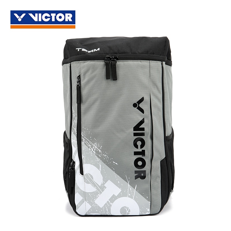 Balo Thể Thao Cầu Lông Hàng Chính Hãng Victor BR6015 - Xám Đen - Balo Dạng Vuông - Có Ngăn Đựng Giày Và Vợt Riêng Biệt