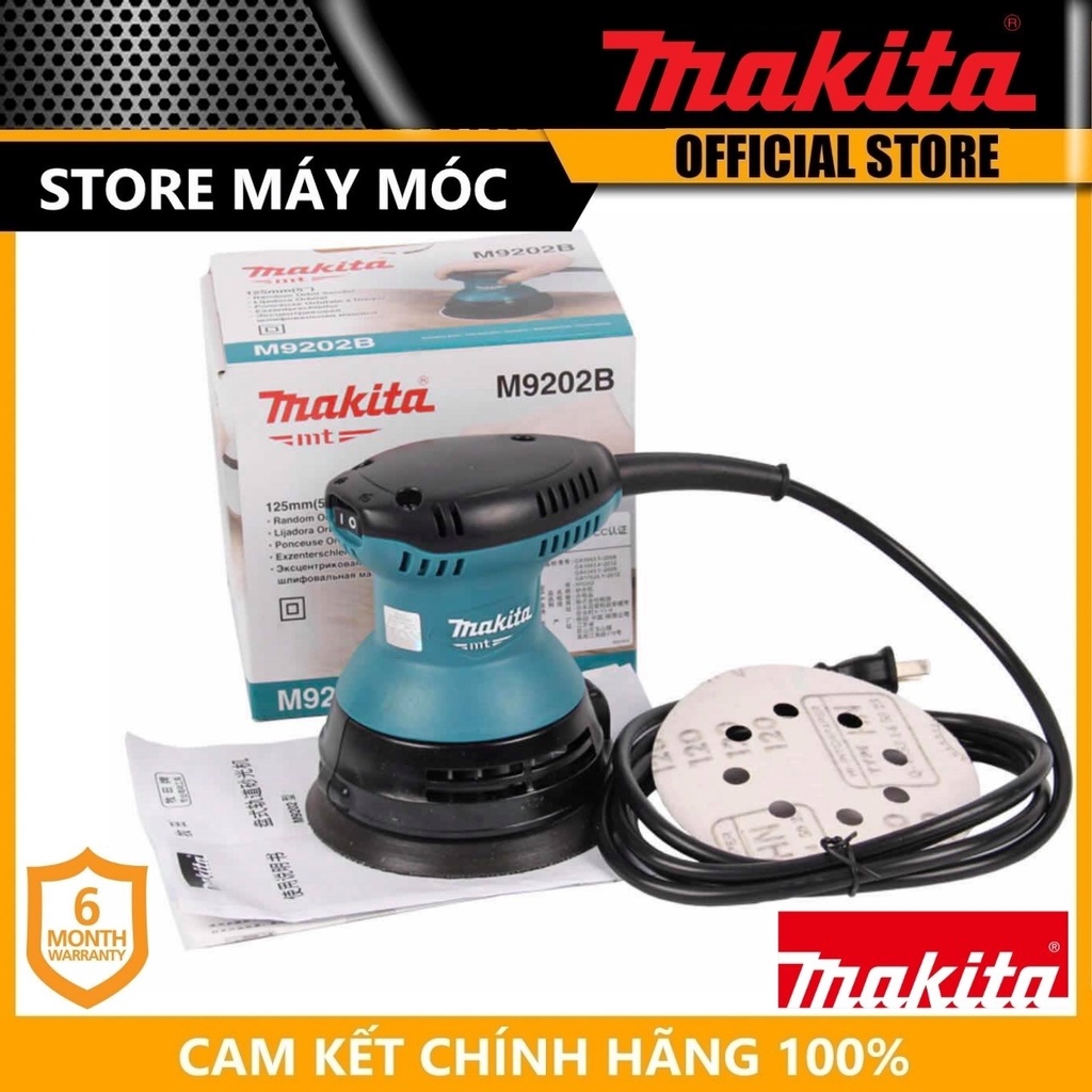 MÁY CHÀ NHÁM QUỸ ĐẠO 125MM 240W MAKITA M9202B- HÀNG CHÍNH HÃNG