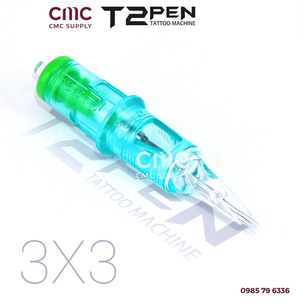 Kim đạn T2 3B3 3B4 3B5 máy xăm Pen rải hạt ombre, đi bóng CMC Beauty Supply