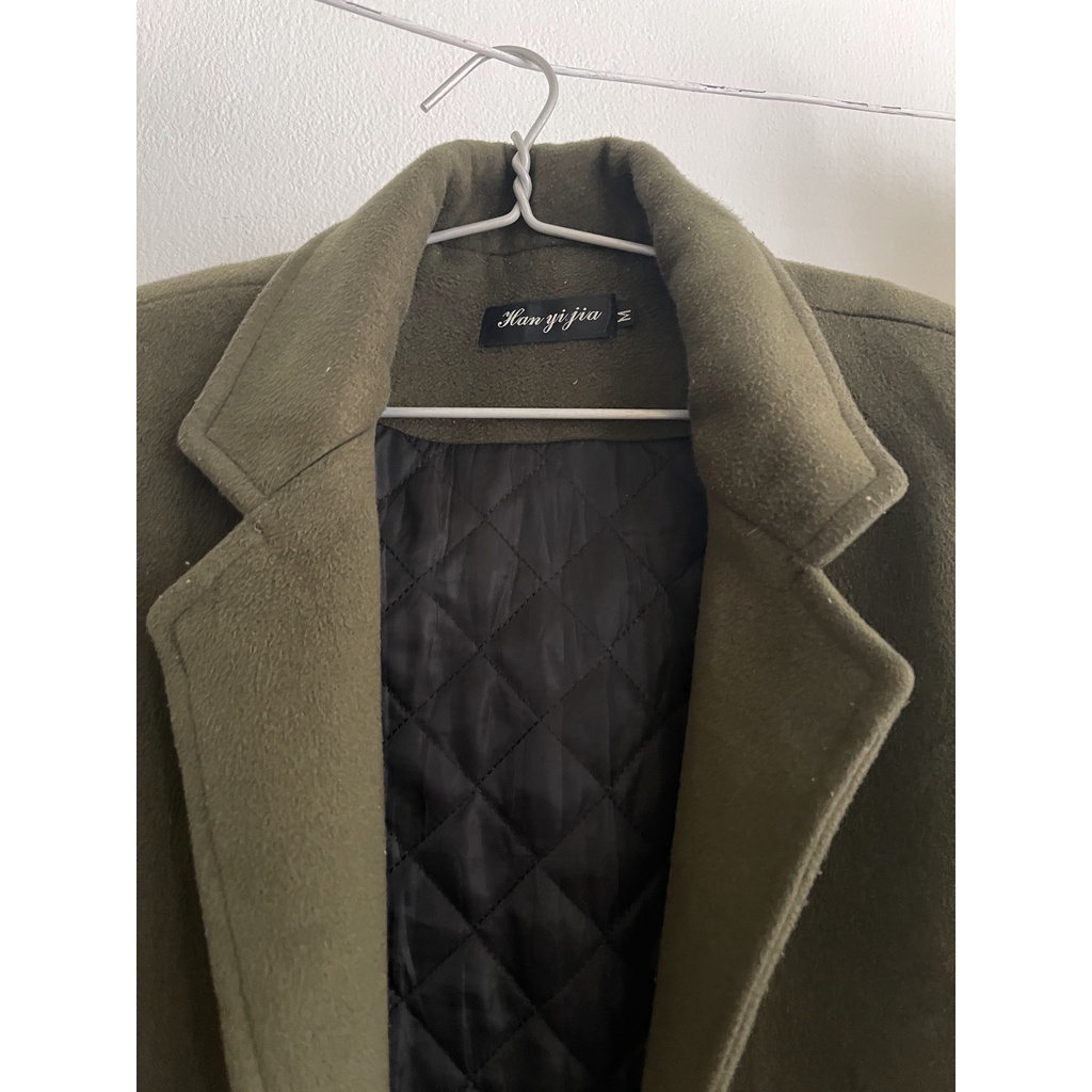 KHOÁC DẠ XANH RÊU DÁNG DÀI 2HAND SIÊU VIP.