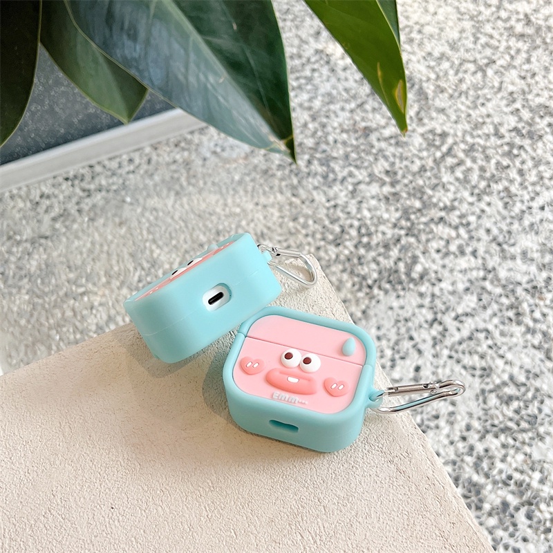 Vỏ Bảo Vệ Hộp Sạc Tai Nghe Bluetooth Oppo Enco Air & Air2 Pro / Enco Free2 / 2i Bằng Silicon Hình Xúc X