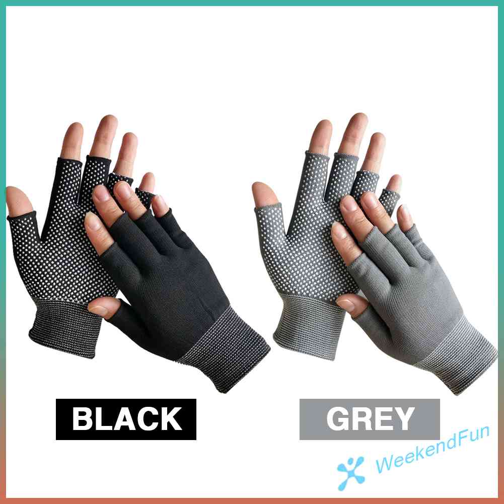 Chúng ta★Găng Tay Nửa Ngón Chống Trượt Khi Đi Xe Đạp, Câu Cá