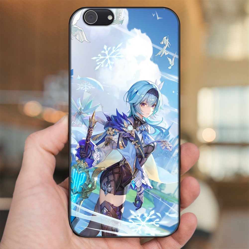 Ốp lưng Vivo Y53, Y69, Y71, Y81, Y83 viền đen in hình Eula Genshin Impact