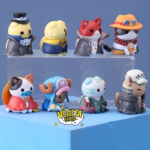 Mô hình One Piece - Mô hình Mèo Tsum Tsum Cosplay One Piece Katakuri Enel Luffy Zoro Sanji Ace Sabo Chopper Law Shanks