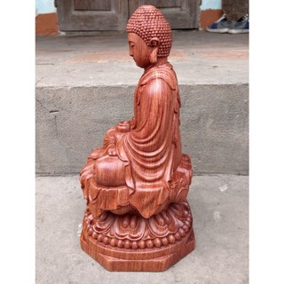 Phật Adida - Gỗ Hương - Cao 30cm