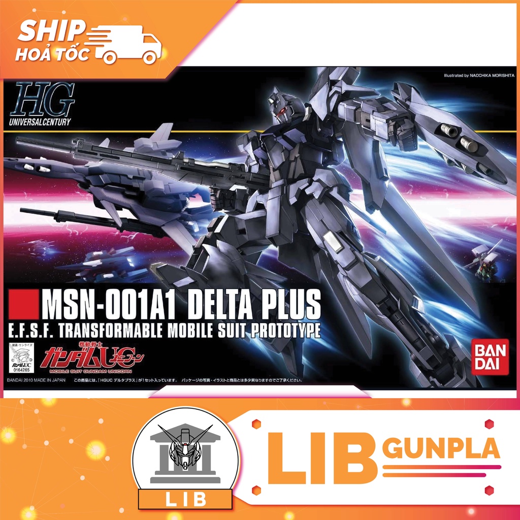 Mô hình lắp ráp Gundam HG UC Delta Plus