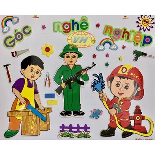 Bộ tranh góc mầm non - Trang trí mầm non theo chủ đề