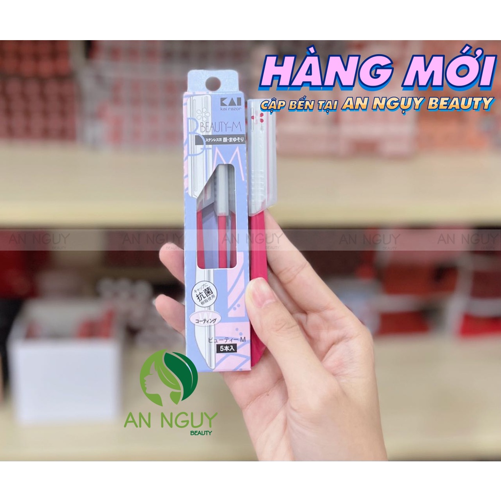Dao cạo mày KAI Beauty-M Cán Hồng