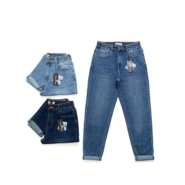 Quần baggy lưng thun dây kéo