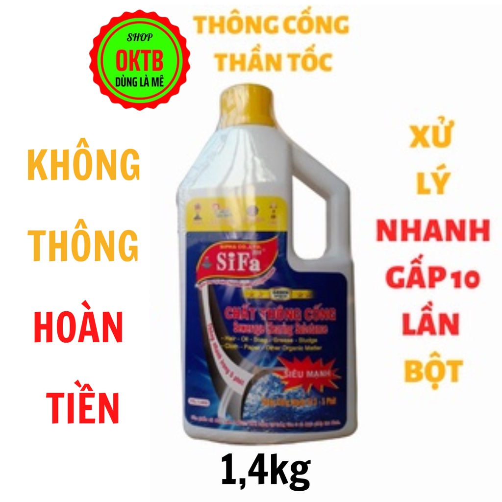 Nước thông cống cực mạnh, xử lý gấp 10 lần bột thông cống