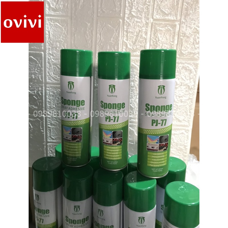 Keo Dán Xốp Dán Tường Chuyên Dụng - Dạng Xịt 600ML Không mùi siêu dính dễ sử dụng