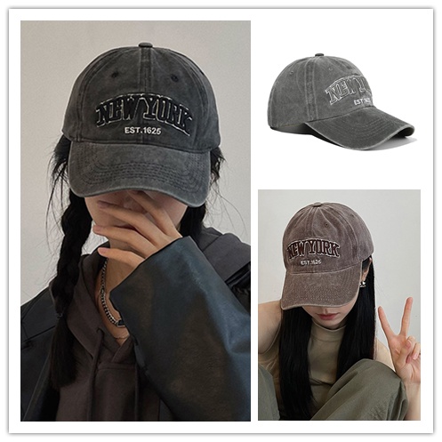 Mũ Lưỡi Trai Thêu Chữ Phong Cách Vintage Thời Trang